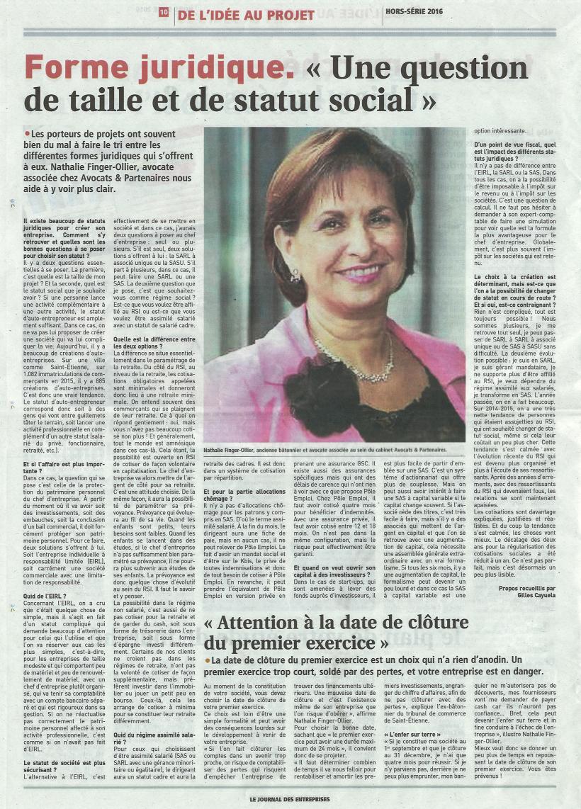 "Une question de taille et de statut social" - Le journal des entreprises "Une question de taille et de statut social" - Le journal des entreprises