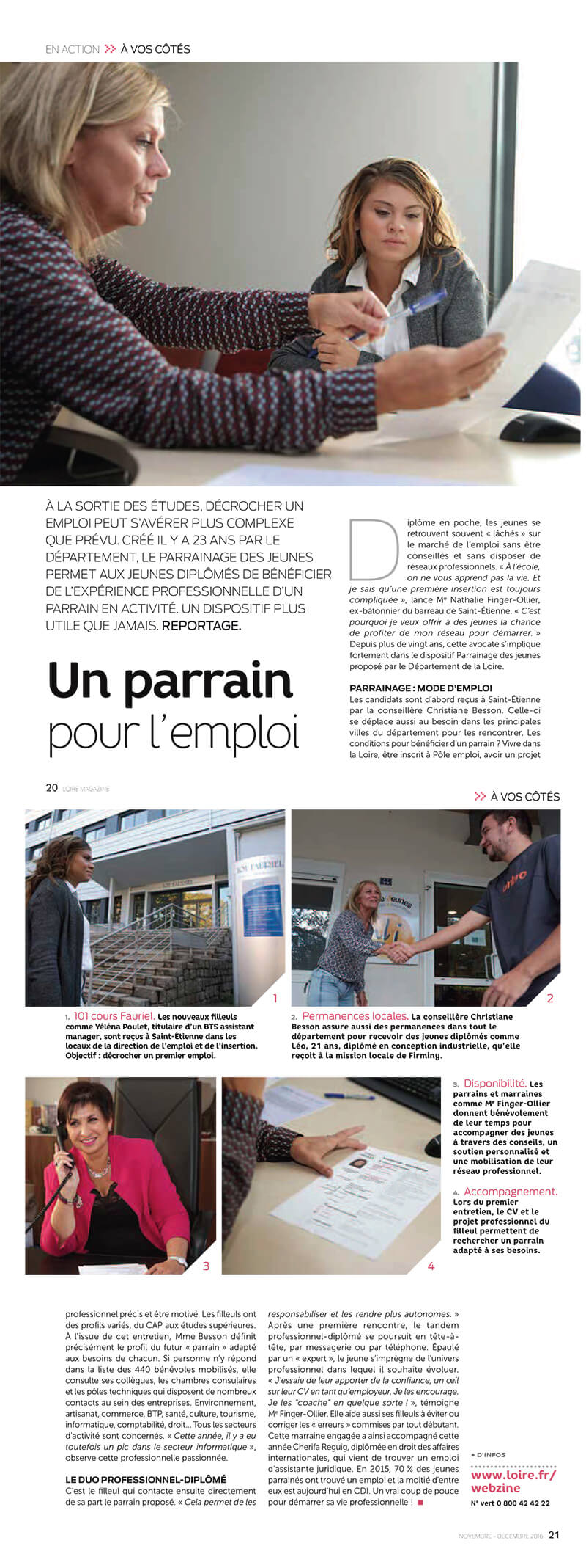 Un parrain pour l'emploi - Loire Magazine